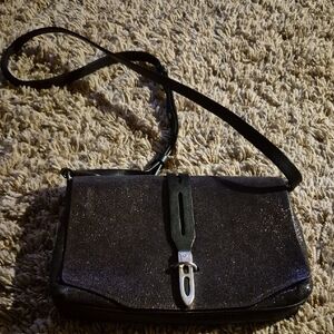 Rag and Bone enfield  Black Metallic Shoulder Bag